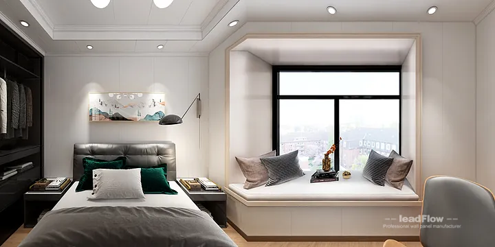 WPC Wall Cladding Project: Hangzhou Apartment with Living-Dining Room in Hangzhou, China - photo 4