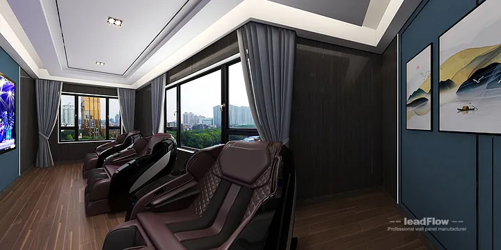 WPC Wall Panel Commercial Space Case Study in Hangzhou | Premium Living Room in Hangzhou, China - photo 1