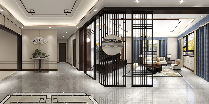 WPC Wall Panel Commercial Space Case Study in Hangzhou | Premium Living Room in Hangzhou, China - photo 13