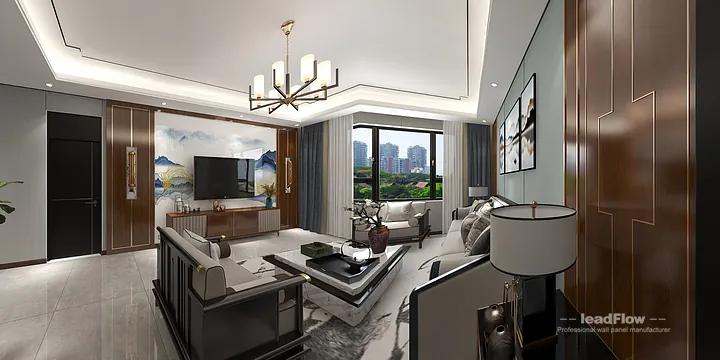 WPC Wall Panel Commercial Space Case Study in Hangzhou | Premium Living Room in Hangzhou, China - photo 8