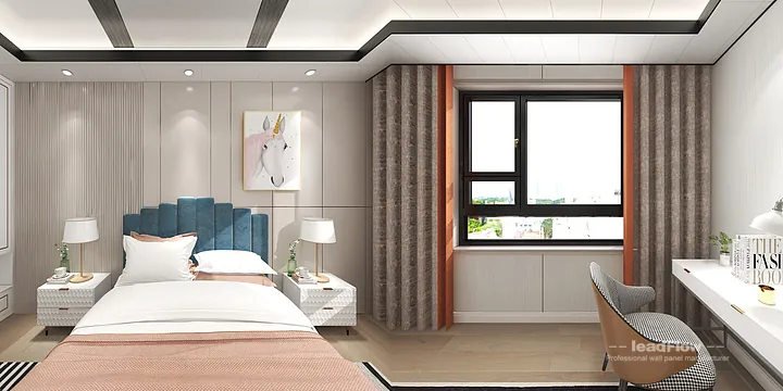 Hangzhou Apartment Wall Panel Design | WPC Interior Panel Stylish Interior in Hangzhou, China - photo 12