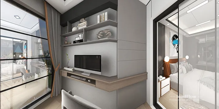 Hangzhou Apartment Wall Panel Design | WPC Interior Panel Stylish Interior in Hangzhou, China - photo 16