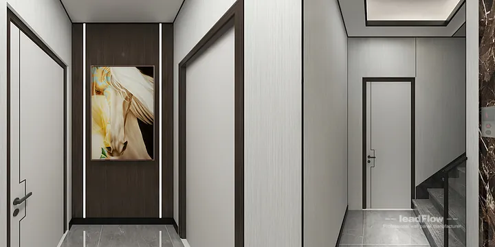 Hangzhou Apartment Wall Panel Design | WPC Interior Panel Stylish Interior in Hangzhou, China - photo 17