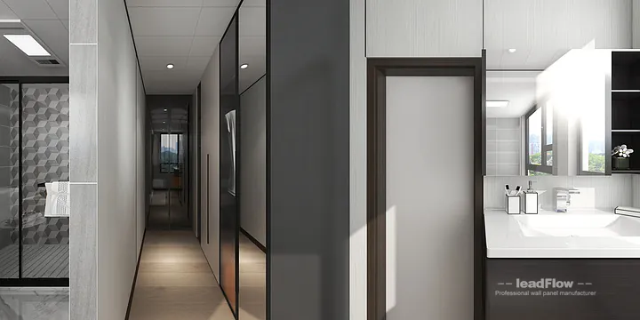 Hangzhou Apartment Wall Panel Design | WPC Interior Panel Stylish Interior in Hangzhou, China - photo 18