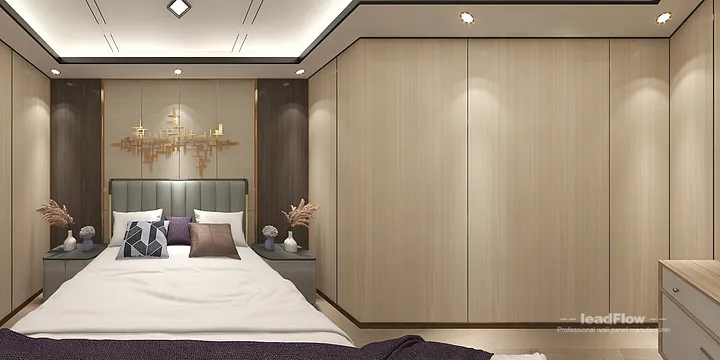 Hangzhou Apartment Wall Panel Design | WPC Interior Panel Stylish Interior in Hangzhou, China - photo 19