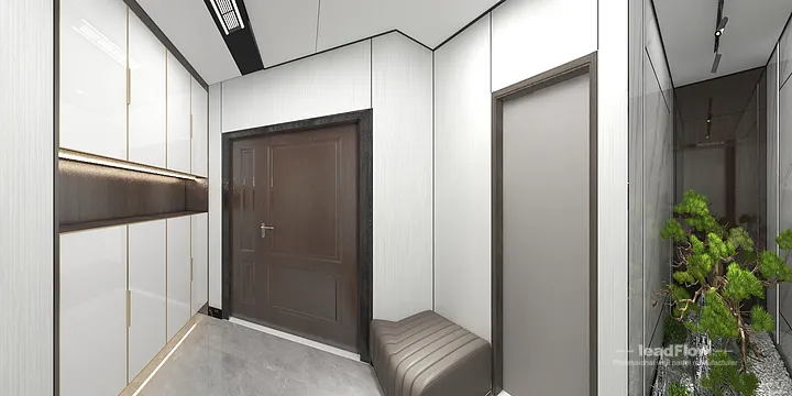 Hangzhou Apartment Wall Panel Design | WPC Interior Panel Stylish Interior in Hangzhou, China - photo 23