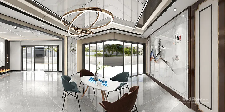 Contemporary Commercial Space Interior in Hangzhou using WPC Wall Cladding in Hangzhou, China - photo 2