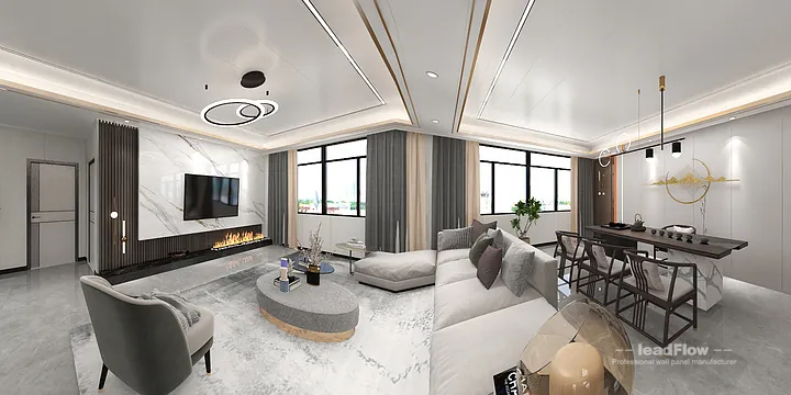 Hangzhou Apartment Makeover with WPC Wall Panel | Modern Wood Grain in Hangzhou, China - photo 5