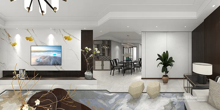 Warm Apartment Interior in Hangzhou using WPC Wall Cladding in Hangzhou, China - photo 6