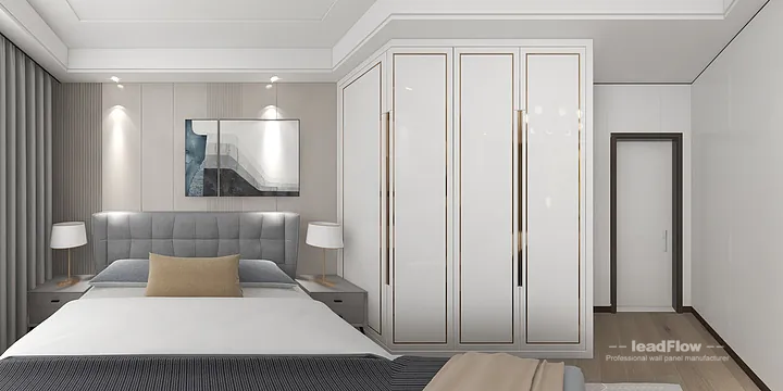 WPC Cladding Design for Hangzhou Apartment &mdash; Secondary Bedroom Focus in Hangzhou, China - photo 4
