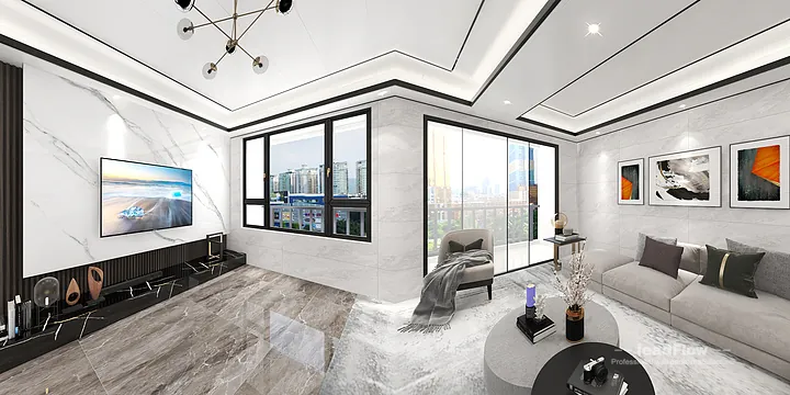 WPC Cladding Apartment Case Study in Hangzhou | Contemporary Master Bedroom in Hangzhou, China - photo 5