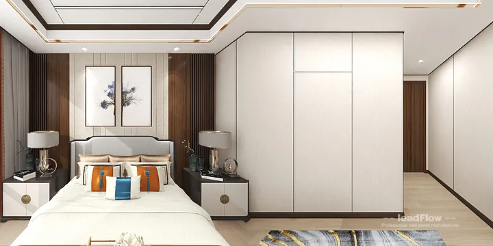 WPC Wall Panel Project: Hangzhou Apartment with Master Bedroom in Hangzhou, China - photo 1