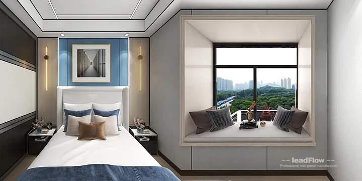 WPC Wall Panel Project: Hangzhou Apartment with Master Bedroom in Hangzhou, China - photo 21