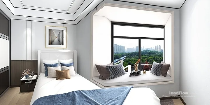 WPC Wall Panel Project: Hangzhou Apartment with Master Bedroom in Hangzhou, China - photo 22