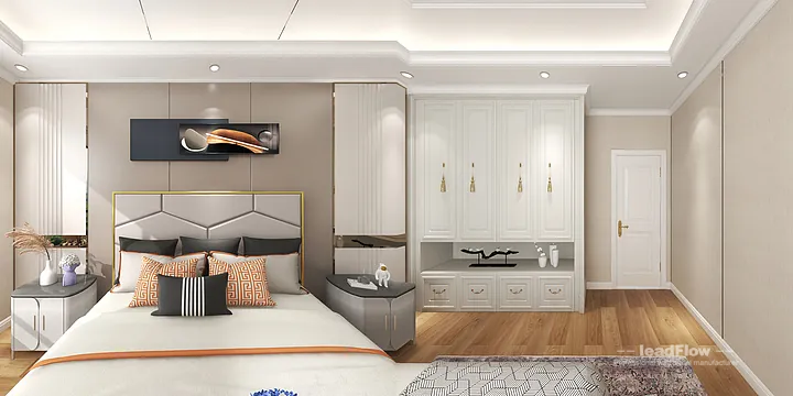 WPC Wall Cladding Transformation: Hangzhou Apartment with Master Bedroom Walls in Hangzhou, China - photo 2