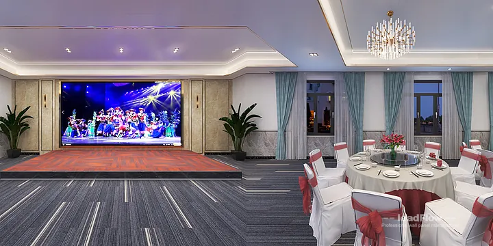 WPC Interior Panel Design for Nanchang Hotel &mdash; large private dining room Focus in Donghu District, Nanchang, China - photo 11