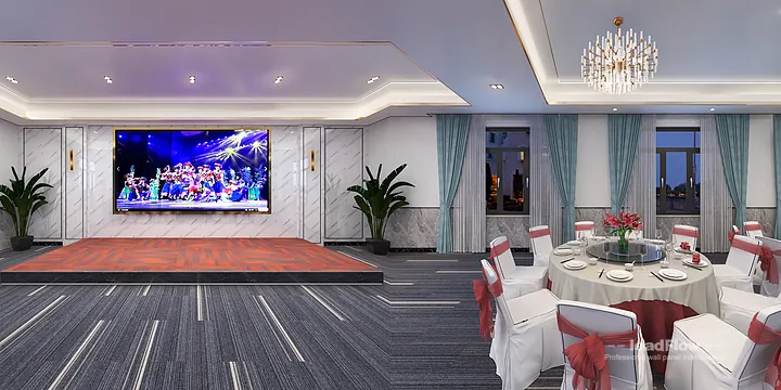 WPC Interior Panel Design for Nanchang Hotel &mdash; large private dining room Focus in Donghu District, Nanchang, China - photo 14