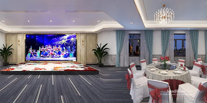 WPC Interior Panel Design for Nanchang Hotel &mdash; large private dining room Focus in Donghu District, Nanchang, China - photo 9