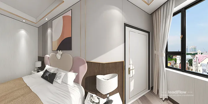Hangzhou Apartment Wall Panel Design | WPC Interior Panel Warm Interior in Hangzhou, China - photo 2