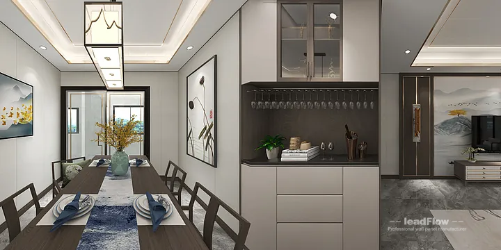 Hangzhou Apartment Wall Panel Design | WPC Interior Panel Warm Interior in Hangzhou, China - photo 3
