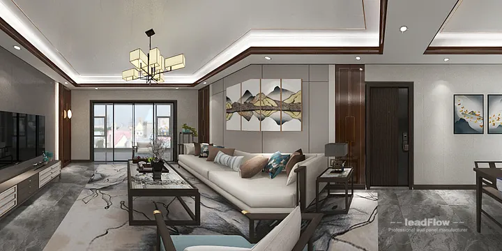 Hangzhou Apartment Wall Panel Design | WPC Interior Panel Warm Interior in Hangzhou, China - photo 5