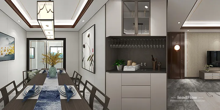 Hangzhou Apartment Wall Panel Design | WPC Interior Panel Warm Interior in Hangzhou, China - photo 7