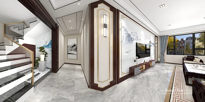 Warm Apartment Interior in Hangzhou using WPC Interior Panel in Hangzhou, China - photo 1
