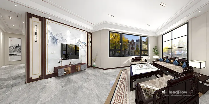 Warm Apartment Interior in Hangzhou using WPC Interior Panel in Hangzhou, China - photo 2