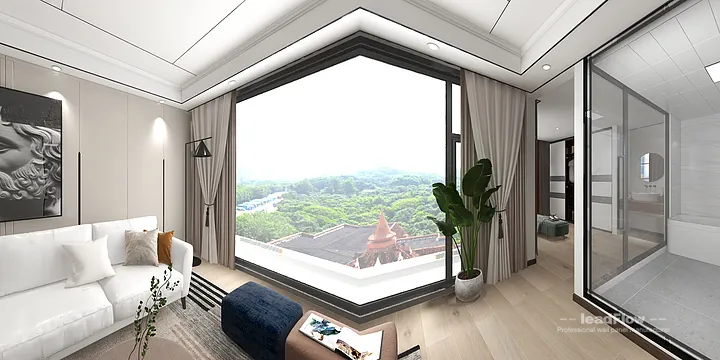 Hangzhou Apartment with WPC Cladding &mdash; lounge Feature in Hangzhou, China - photo 2