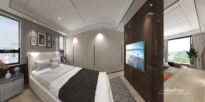 Hangzhou Apartment with WPC Cladding &mdash; lounge Feature in Hangzhou, China - photo 4