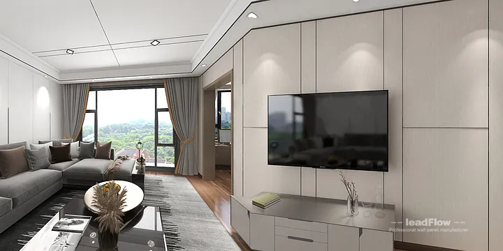 Hangzhou Apartment with WPC Cladding &mdash; lounge Feature in Hangzhou, China - photo 6