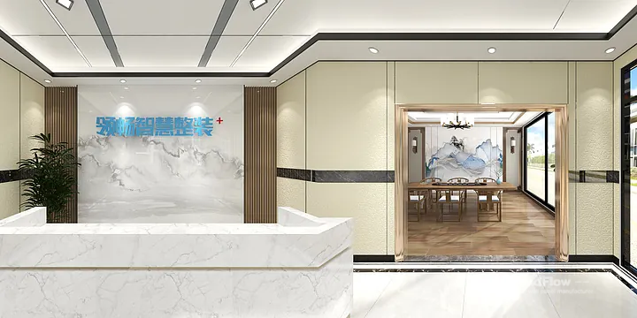 Hangzhou Commercial Space with WPC Interior Panel &mdash; Contemporary in Hangzhou, China - photo 11