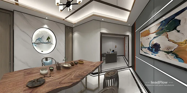 Hangzhou Commercial Space with WPC Interior Panel &mdash; Contemporary in Hangzhou, China - photo 5