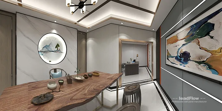 Hangzhou Commercial Space with WPC Interior Panel &mdash; Contemporary in Hangzhou, China - photo 8