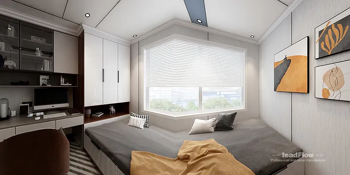 WPC Wall Cladding Design Case: Nanchang Apartment in Donghu District, Nanchang, China - photo 3