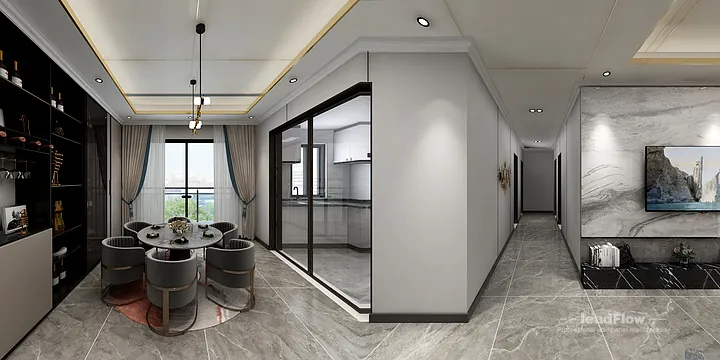 WPC Wall Cladding Design Case: Nanchang Apartment in Donghu District, Nanchang, China - photo 8