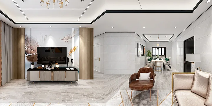 Premium Apartment Interior in Hangzhou using WPC Interior Panel in Hangzhou, China - photo 2