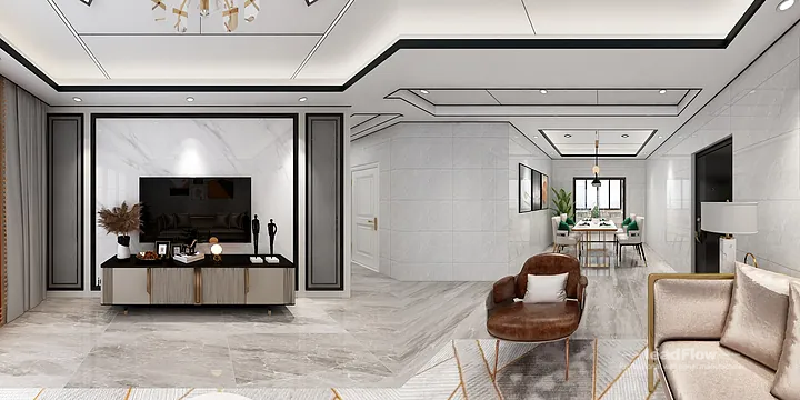 Premium Apartment Interior in Hangzhou using WPC Interior Panel in Hangzhou, China - photo 4