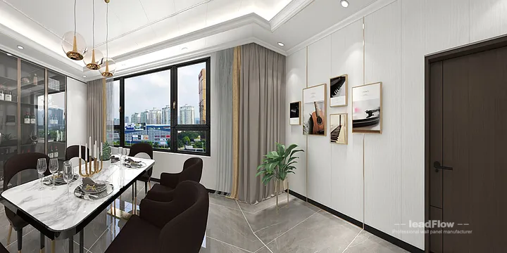 Modern WPC Wall Panel Project: Hangzhou Apartment Interior in Hangzhou, China - photo 6