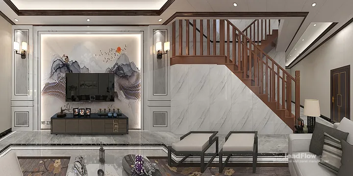 Hangzhou Apartment Makeover with WPC Cladding | Contemporary Wood Grain in Hangzhou, China - photo 6