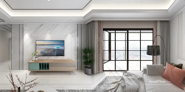 Stylish WPC Wall Panel Project: Hangzhou Apartment Interior in Hangzhou, China - photo 3
