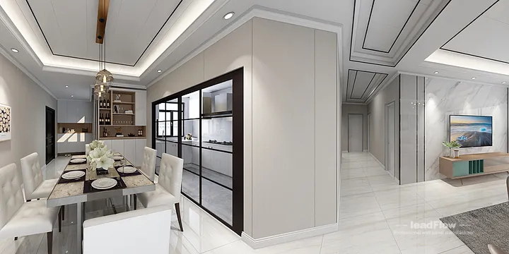 Stylish WPC Wall Panel Project: Hangzhou Apartment Interior in Hangzhou, China - photo 4