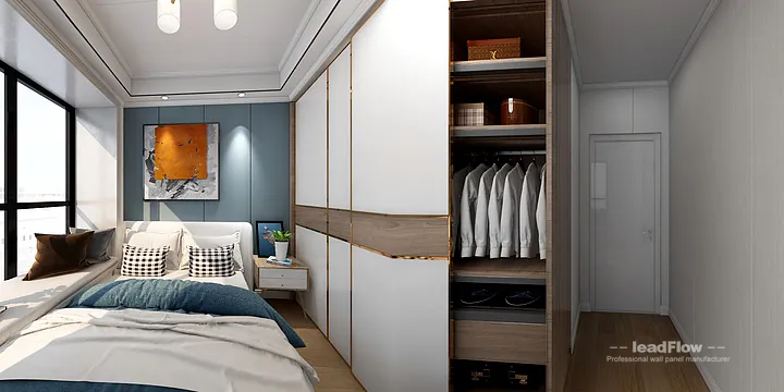 Stylish WPC Wall Panel Project: Hangzhou Apartment Interior in Hangzhou, China - photo 7