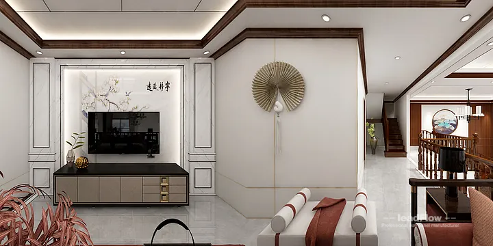 WPC Wall Cladding Design for Hangzhou Apartment &mdash; Living Room Focus in Hangzhou, China - photo 5