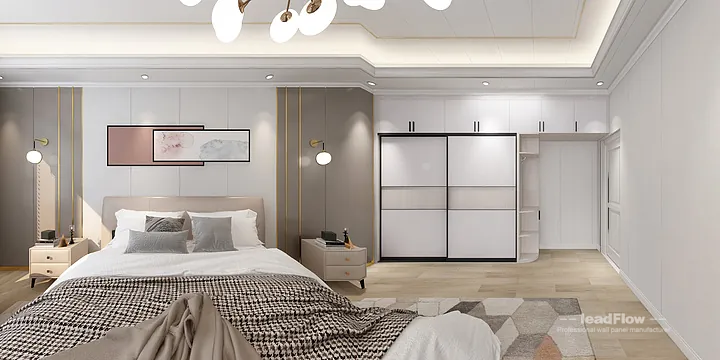 WPC Wall Panel Project: Hangzhou Apartment with Secondary Bedroom in Hangzhou, China - photo 11
