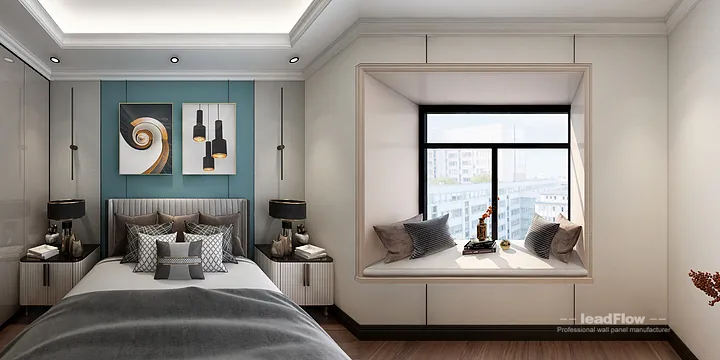 Hangzhou Apartment Wall Panel Design | WPC Interior Panel Modern Interior in Hangzhou, China - photo 1
