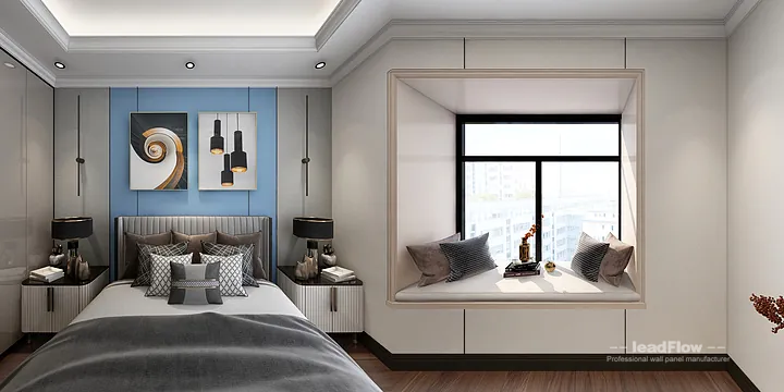 Hangzhou Apartment Wall Panel Design | WPC Interior Panel Modern Interior in Hangzhou, China - photo 2