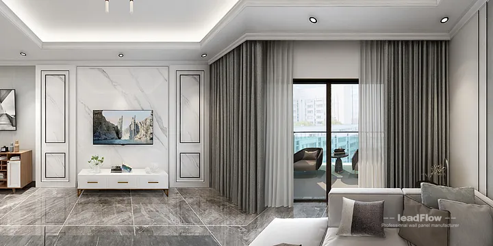 Hangzhou Apartment Wall Panel Design | WPC Interior Panel Modern Interior in Hangzhou, China - photo 5