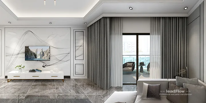 Hangzhou Apartment Wall Panel Design | WPC Interior Panel Modern Interior in Hangzhou, China - photo 7