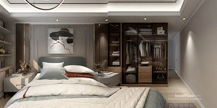 Modern Apartment Interior in Nanchang using WPC Wall Panel in Donghu District, Nanchang, China - photo 2